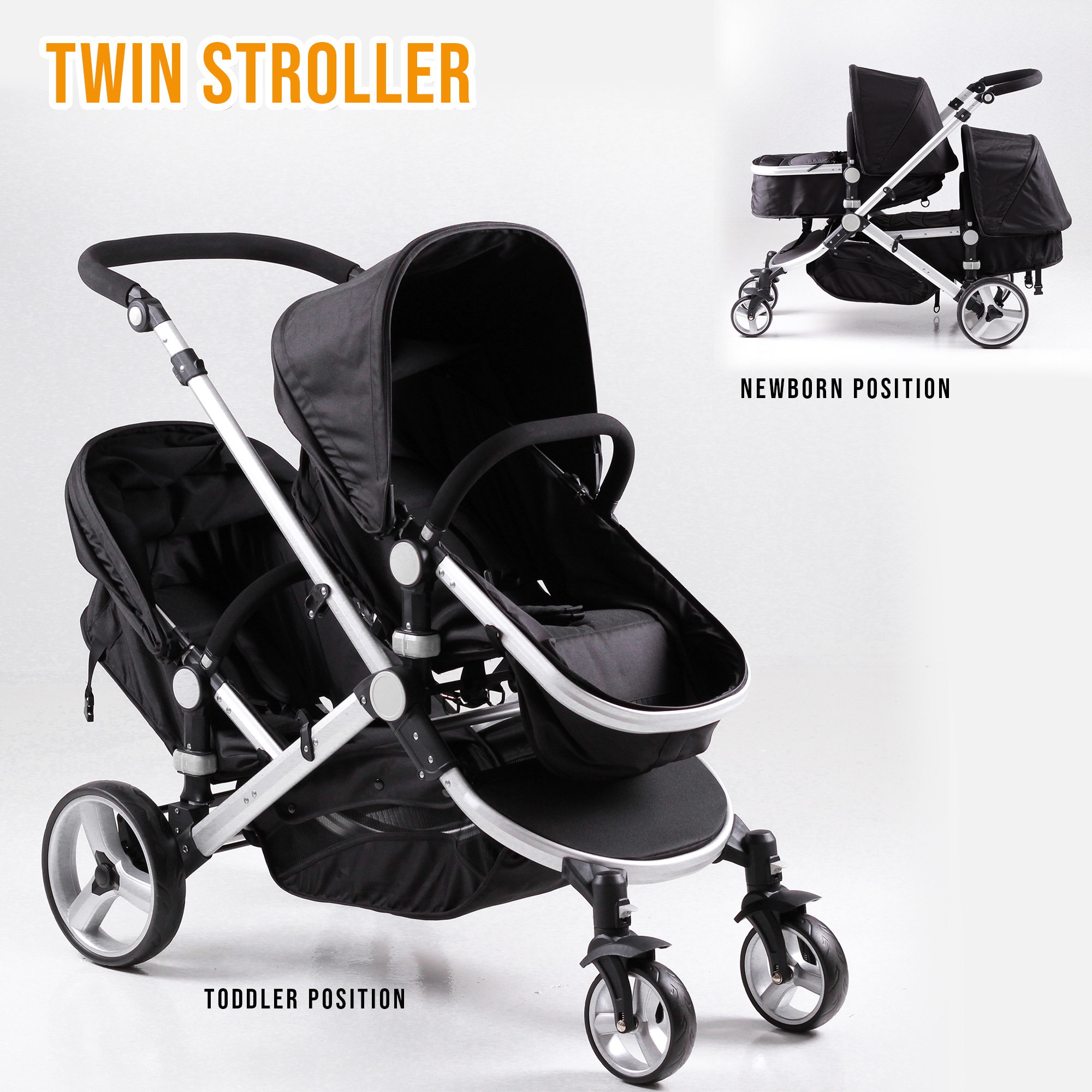 double stroller for newborn and 2 year old
